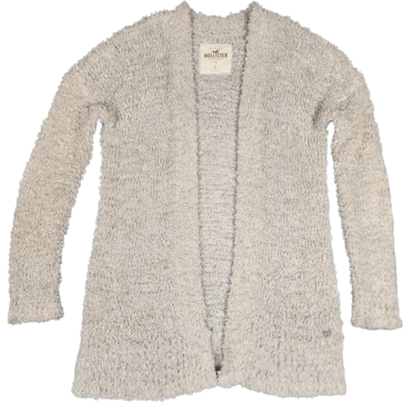 Hollister Tan Knit Cardigan Sweater Womens Small Open Front - Picture 1 of 9